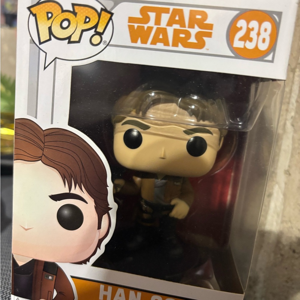 Funko Pop Star Wars Figure with Brown Jacket